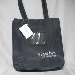 NWT Signature Homestyles black 14” x 14” tote